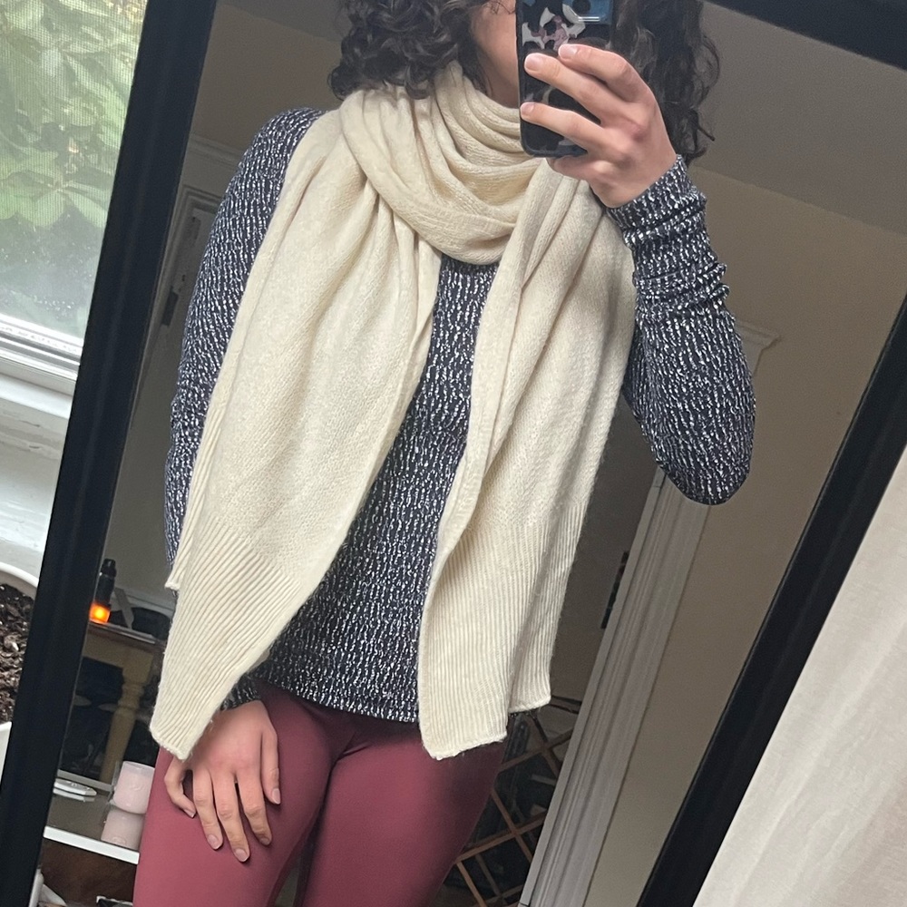 cream scarf